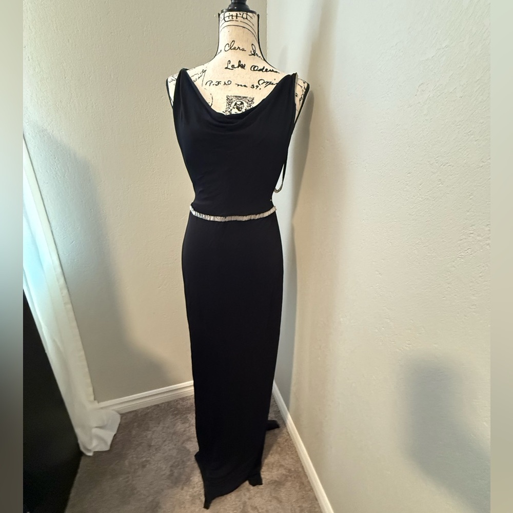Gucci Black and Silver Strappy Top